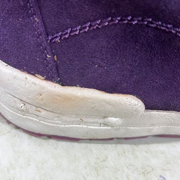 Lands End Purple Suede Zip Bootie 6.5 - Picture 8 of 8
